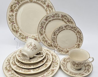 レノックス ヘルムズリー | 2人用食器 | 高級陶磁器セット | 花柄と