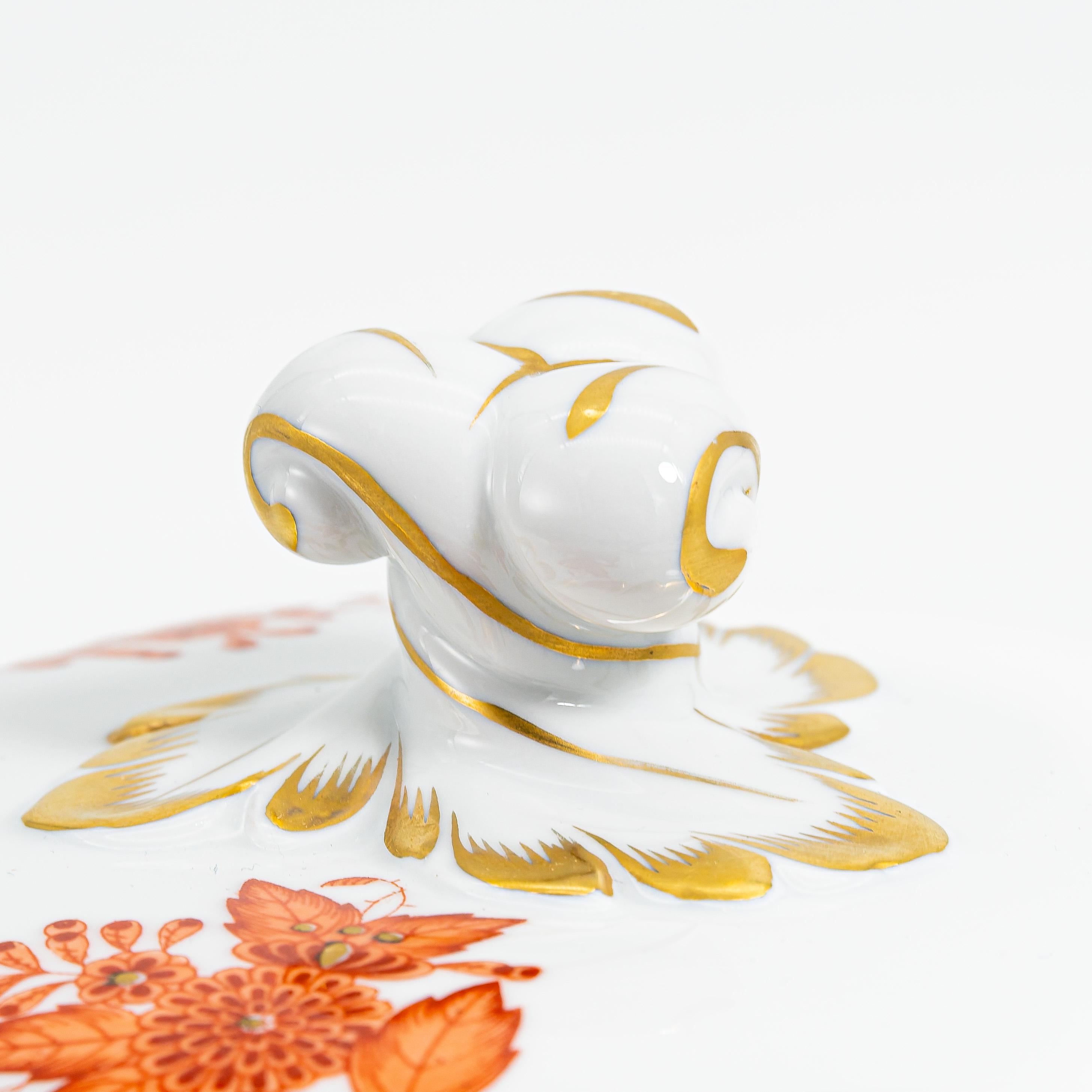 Herend Chinese Bouquet (rust) Covered Tureen (shape 84) - Pristine