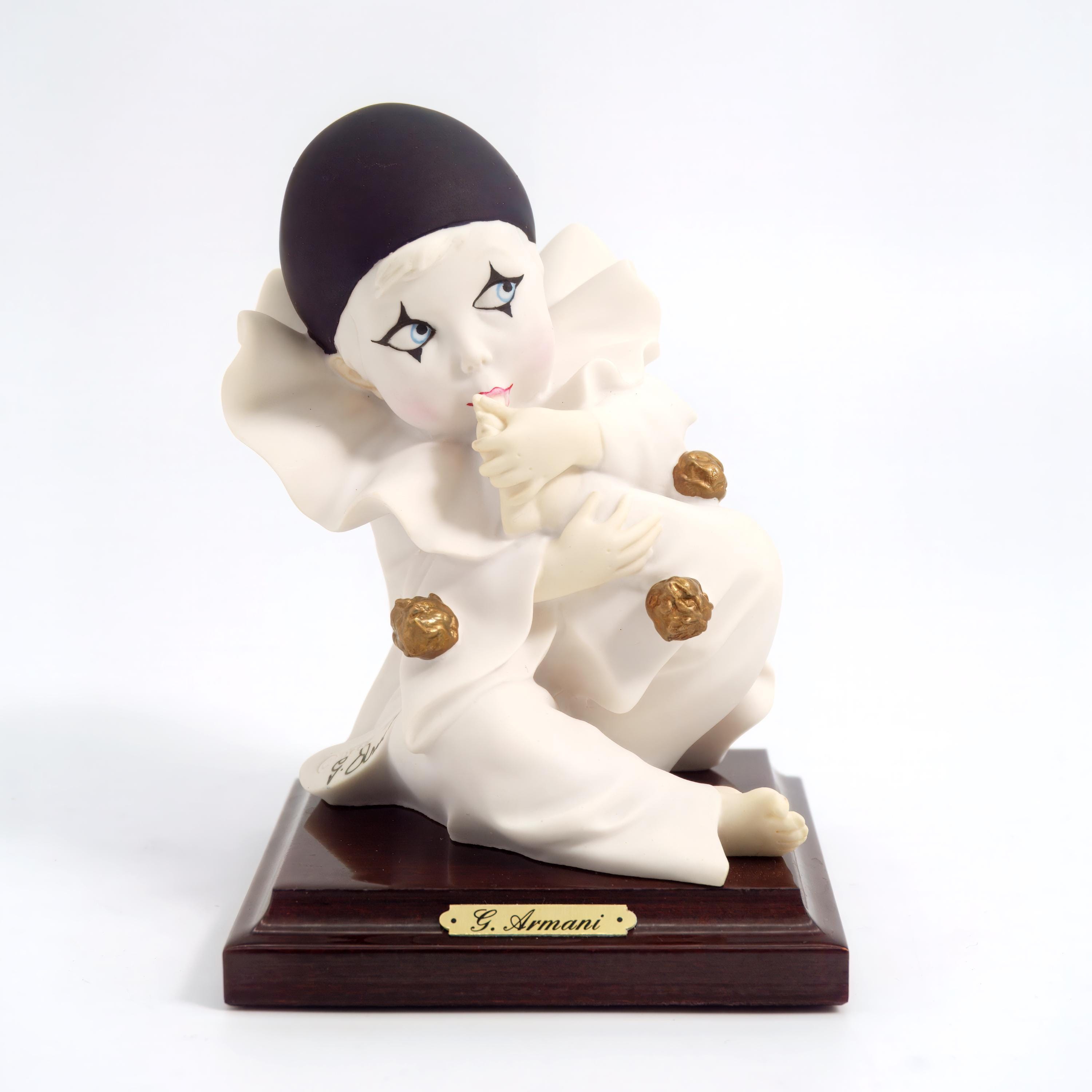Giuseppe Armani Authentic Vintage Porcelain Figurine Small Pierrot