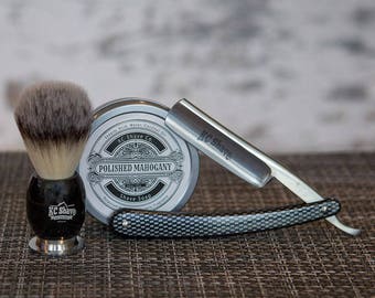 Straight Razor Kit. Straight Razor. Father’s Day Gift. Men's Shaving Kit. Men's Christmas Gift. Grooming Kit. Mens. Husband. Dad. Gift.