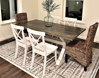 Rustic Farmhouse Dining Table, Dining Room Set, Dining room set, Counter Height Table, Wood Table