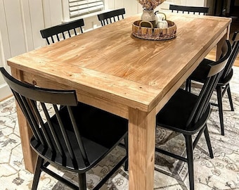 Farmhouse Table, Large Farmhouse Table, Big Dine Table, Large Dine Table, Kitchen Table, Rustic Dining Table, 12-Foot