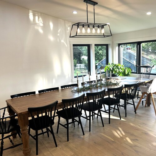 Large Farmhouse Table, Long Farmhouse Table, Kitchen Table, Rustic Dining Table, 12-Foot, 14-Foot Table