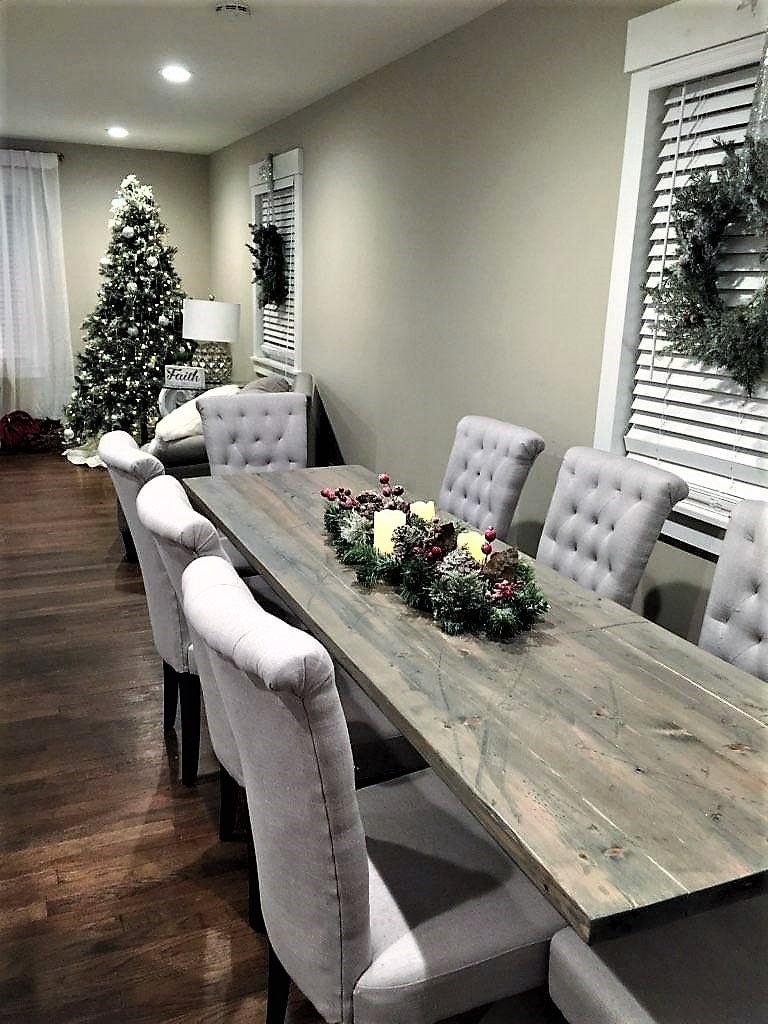 Skinny dining room table