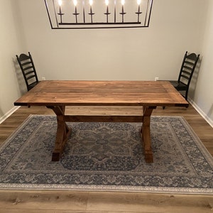 Rustic Farmhouse Table, Dining Room Table Set - Etsy