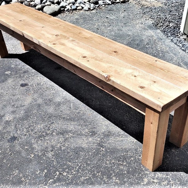 Rustic Wood Table Bench Etsy