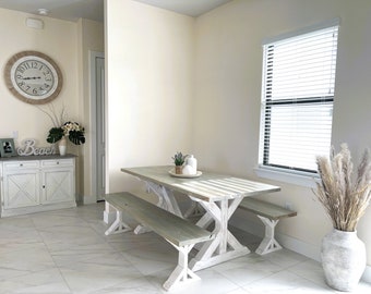 Rustic Farmhouse Dining Table Dining Room Set Dining Room - Etsy