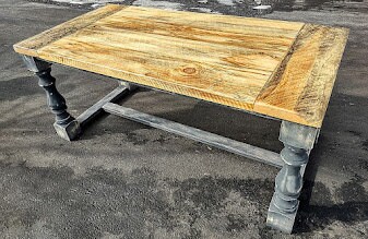 Barn Rustic Table Legs Rustic Farmhouse Table, Rustic Farmhouse Desk, Turned Legs, Monastery ...