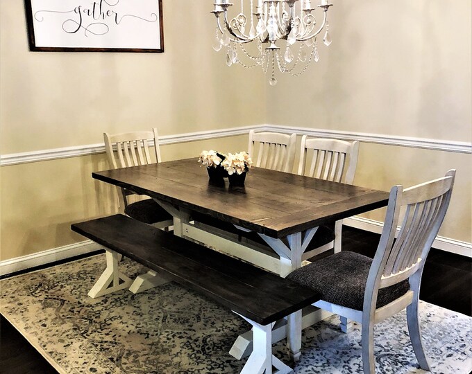 Rustic Dining Table, Farmhouse Table, Reclaimed Wood, Barn Wood - Etsy ...