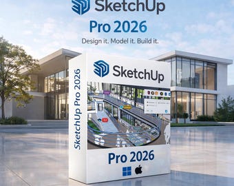 SketchUp Pro 2026 Professional 3D Modeling Software | Lifetime Access | Mac & Windows