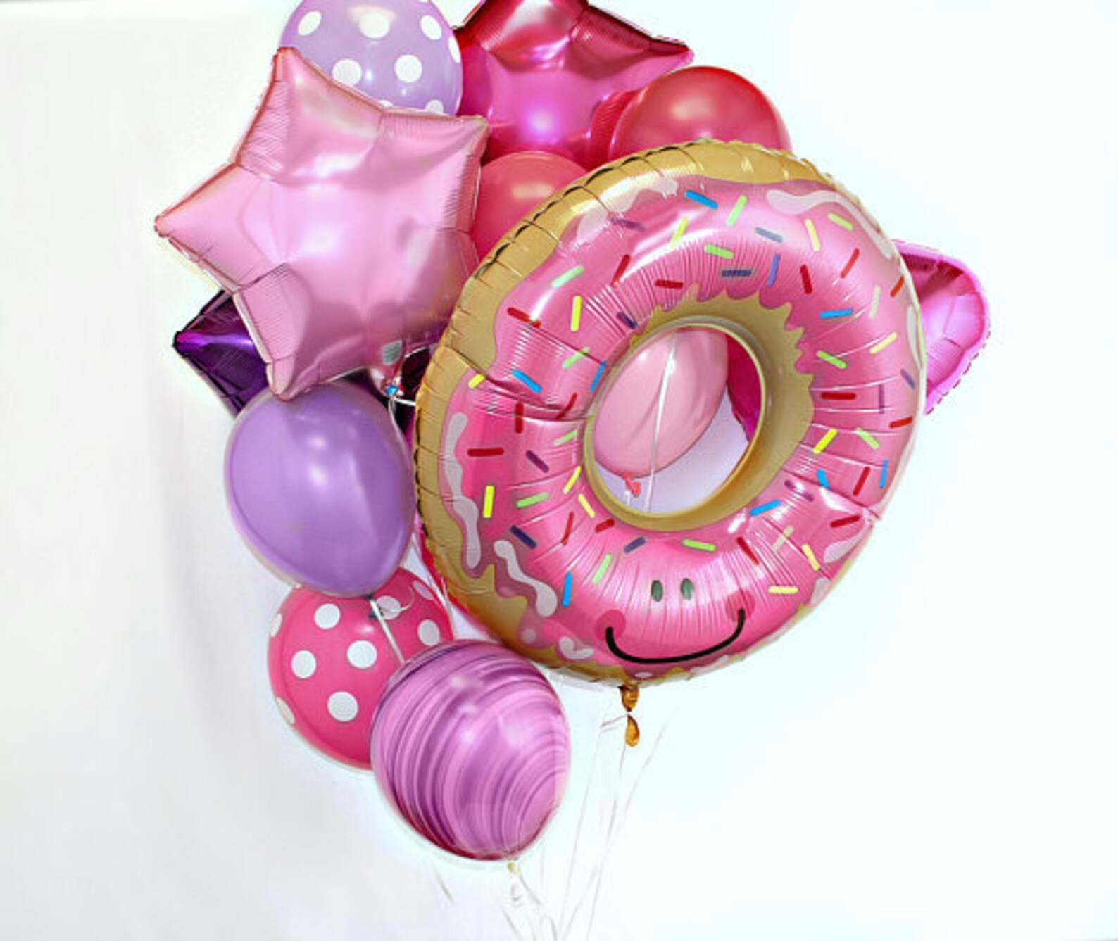DONUT BALLOON DECORATION Donut Balloon 30 Giant Smiley Etsy