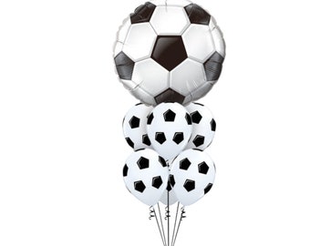 Soccer Party Supplies Qualatex Soccer Balls Printed Balloons 2 for $1.50 