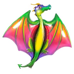 MYTHICAL DRAGON BALLOON, Giant Mythical Dragon Balloon 45"