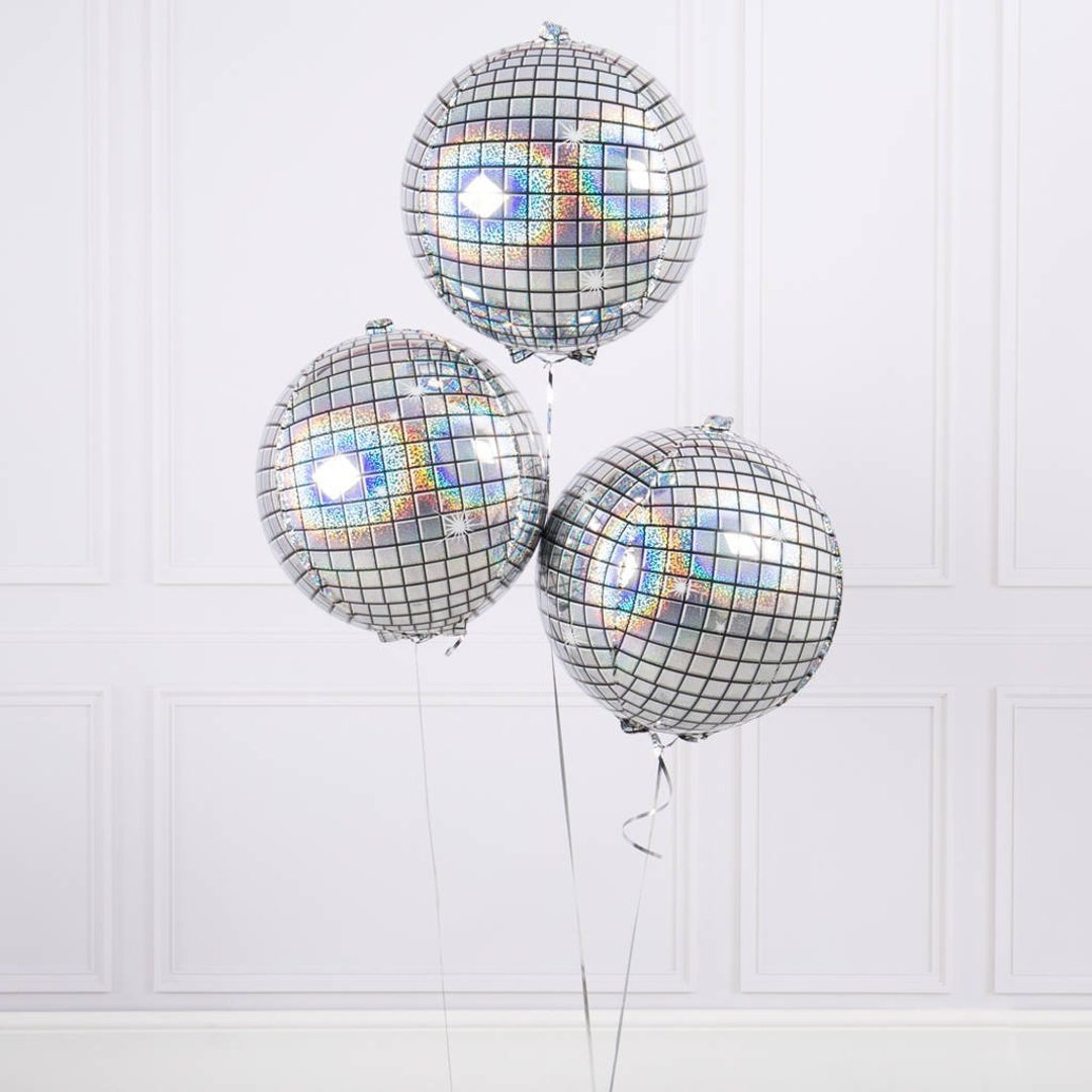 Disco Ball Balloons 15 Disco Ball Shape Foil Balloon #18031