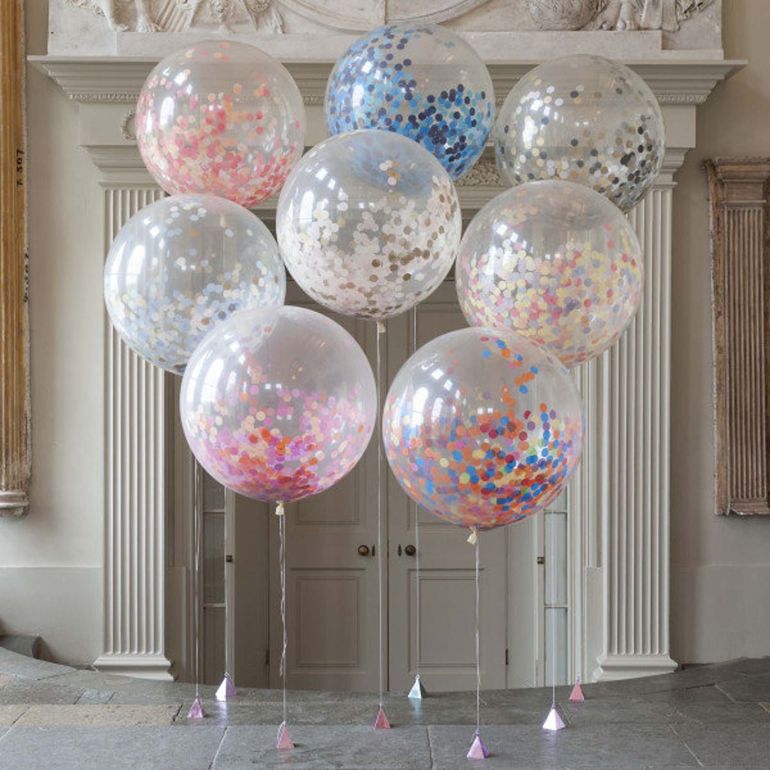 HUGE CONFETTI BALLOON Confetti Balloon 3ft Balloons Huge Etsy
