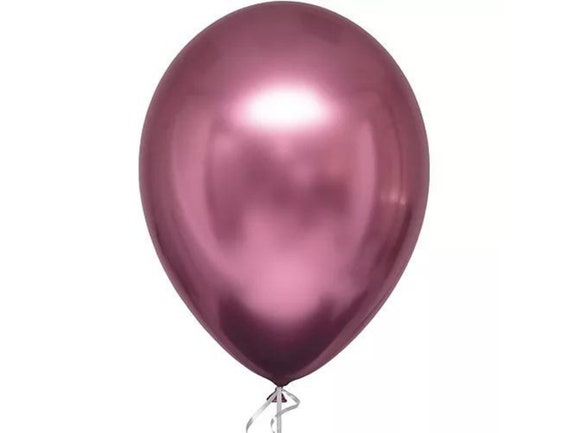 CHROME PINK BALLOON, Pink Chrome Balloon pk of 6, Pink Baby Shower, Pink Party Supplies, Pink Decor Il_570xn