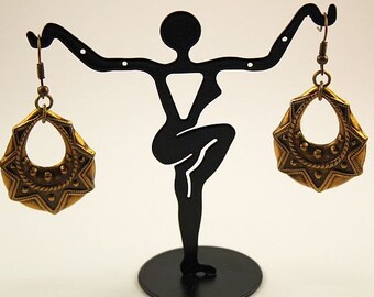 Boho Earrings Bohemian Jewelry Antique Brass Brass Jewelry