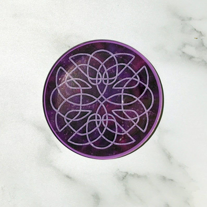 Purple Celtic Coaster Set