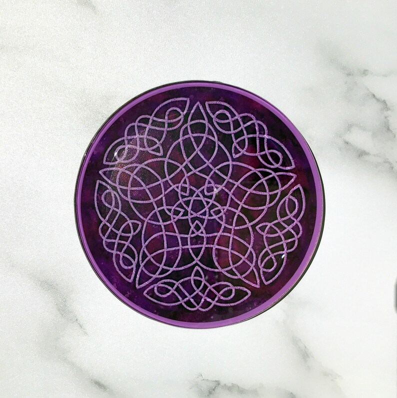 Purple Celtic Coaster Set