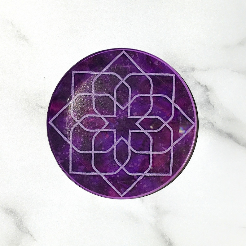 Purple Celtic Coaster Set