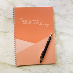 Chronic Pain Diary, Chronic Illness Diary, Health Journal, Planner
