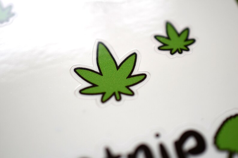 Paquete de pegatinas para gatos, hoja de pegatinas para malezas, gatitos y cannabis, pegatinas para planificadores imagen 4