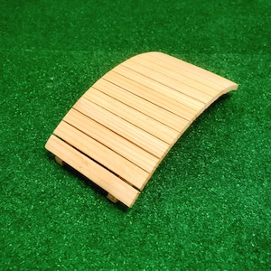 Garden Bridge for Dollhouse or 6 inch Action Figures - Cedar in a Clear Finish
