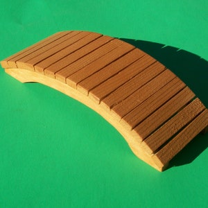 Garden Bridge for Dollhouse or 6 inch Action Figures Cedar with Natural Cedar Stain Finish image 1