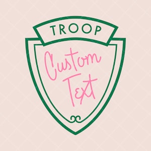 Custom Troop Badge | Instant Digital Download | PNG files only