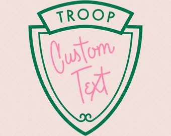 Custom Troop Badge | Instant Digital Download | PNG files only