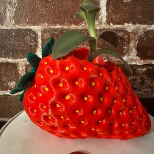 3D-utskriven sidledsjordgubbsplantering med innerkruka