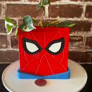 Spider-Man planter w/ tray