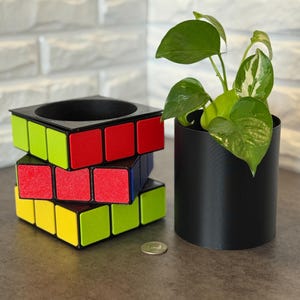 Cubo rotante di Rubik, regalo per fioriera migliorata / Decorazione per la casa