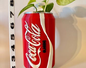 Maceta con forma de lata de Coca-Cola grande (regalo)