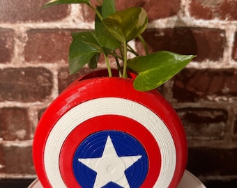 Captain America-plantenbak met binnenpot