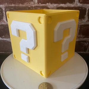 3D Printed Mario Question mark planter (Large)