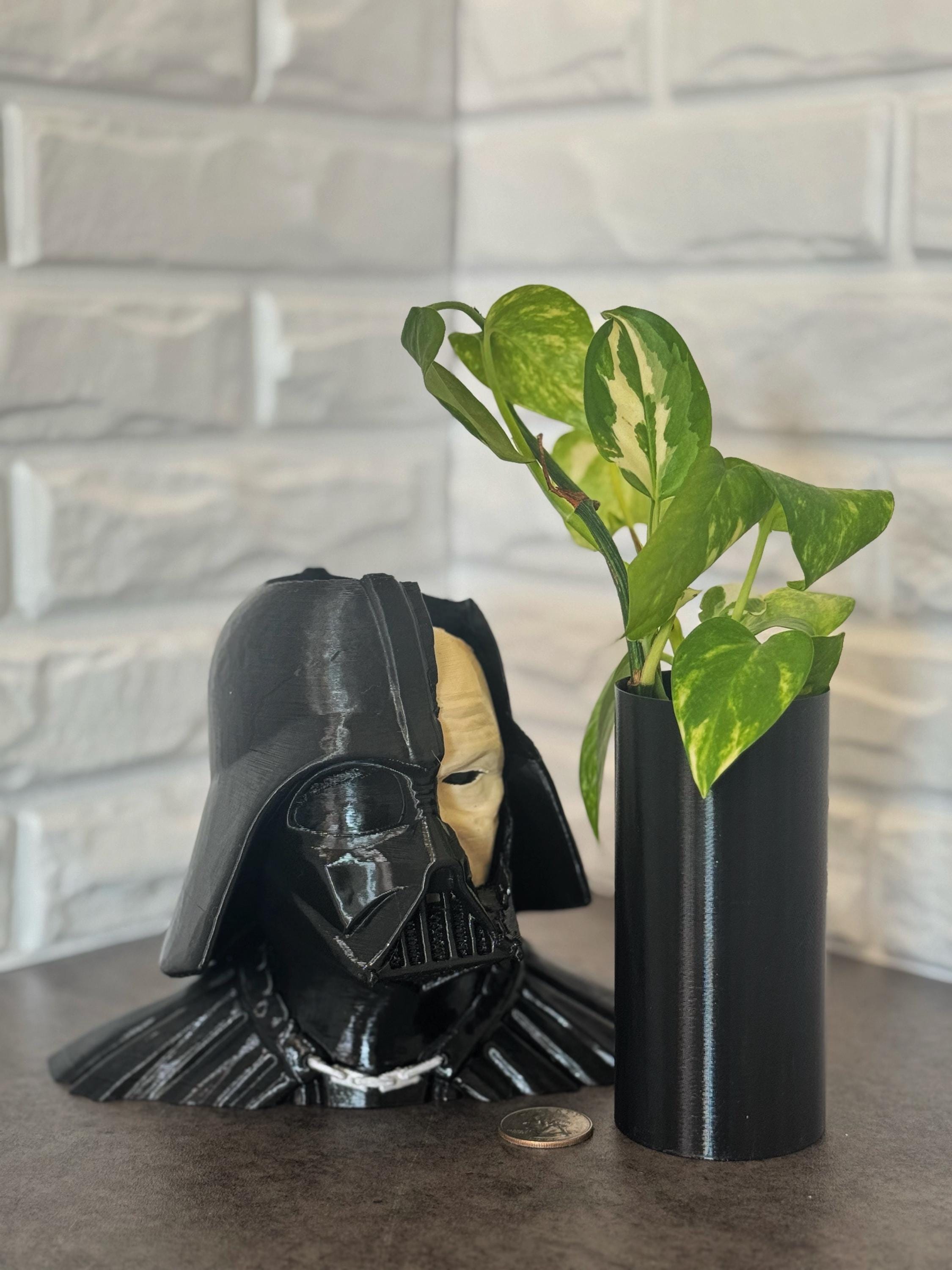 ブロメリア・エアープランツ x Hohenaicam Darth Vader Darth Vader Broken Helmet Planter Gift | Home Decoration - Etsy