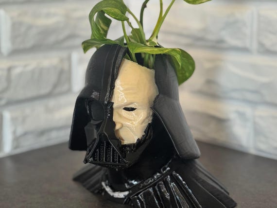 Darth Vader Broken Helmet Planter Gift | Home Decoration - Etsy
