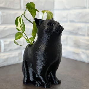Large Cat Planter with Inner Pot