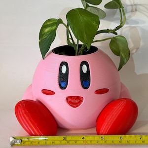 Large Kirby Planter Gift with Removable Pot