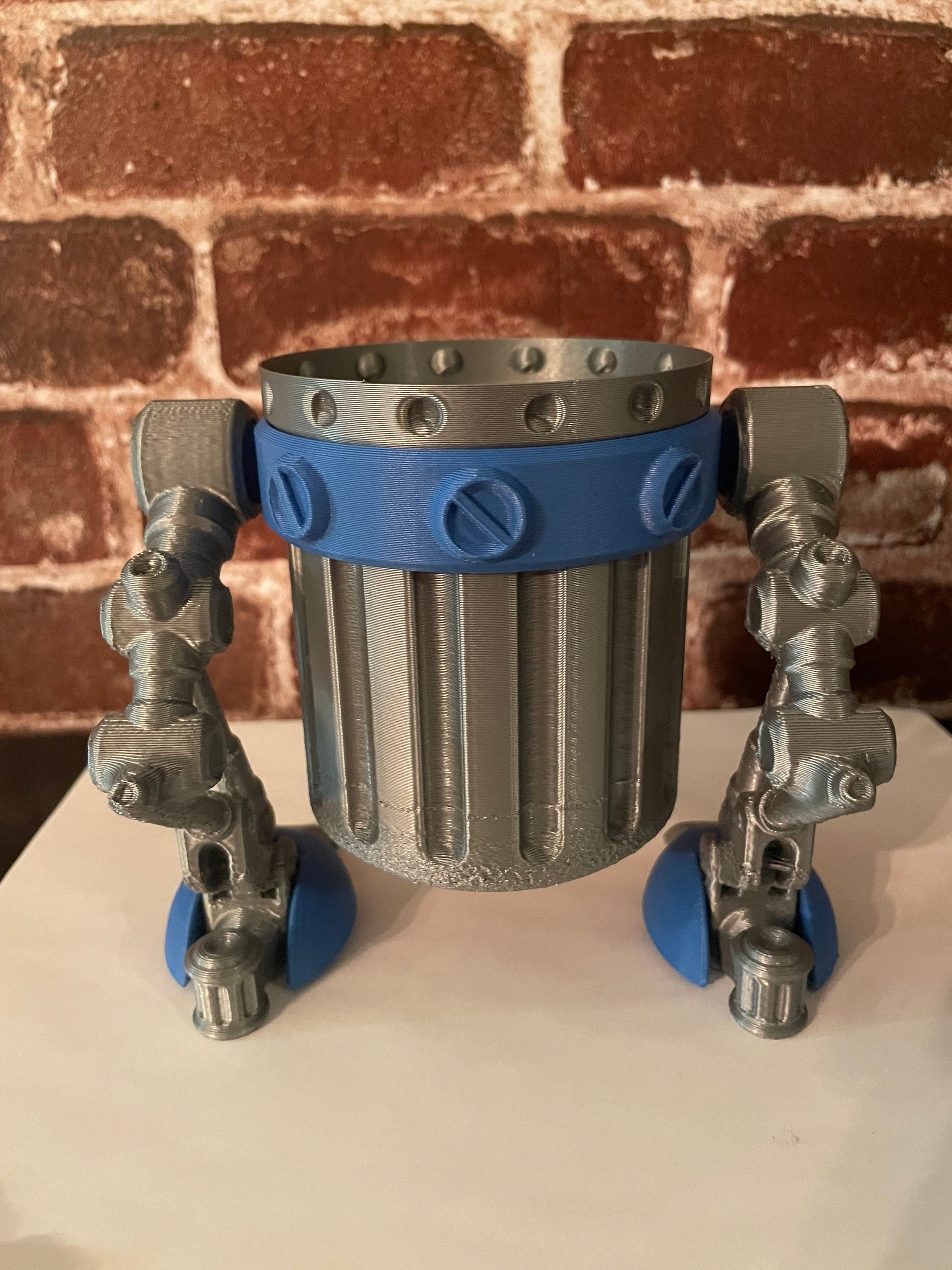 3D Printed Robot Planter - Etsy