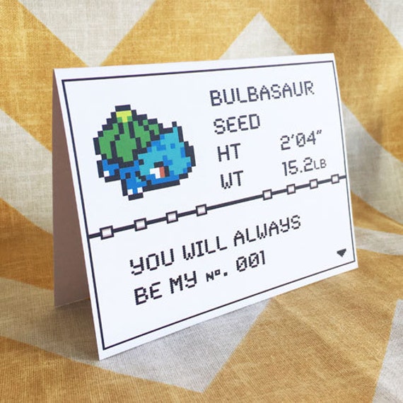 Birthday Bulbasaur Celebration Trading Card Cute Gifts for 