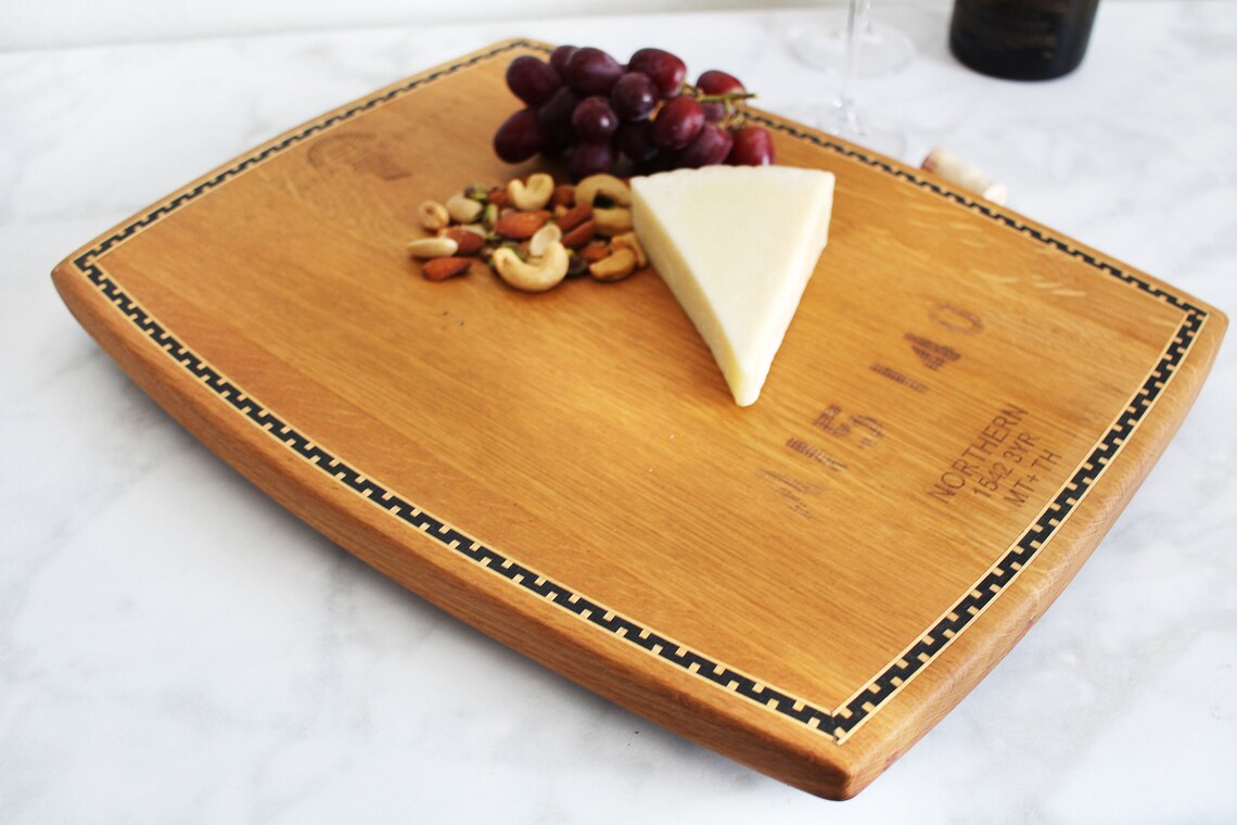 Large Cheese Board With Inlay Wooden Charcuterie Tray Etsy Ireland