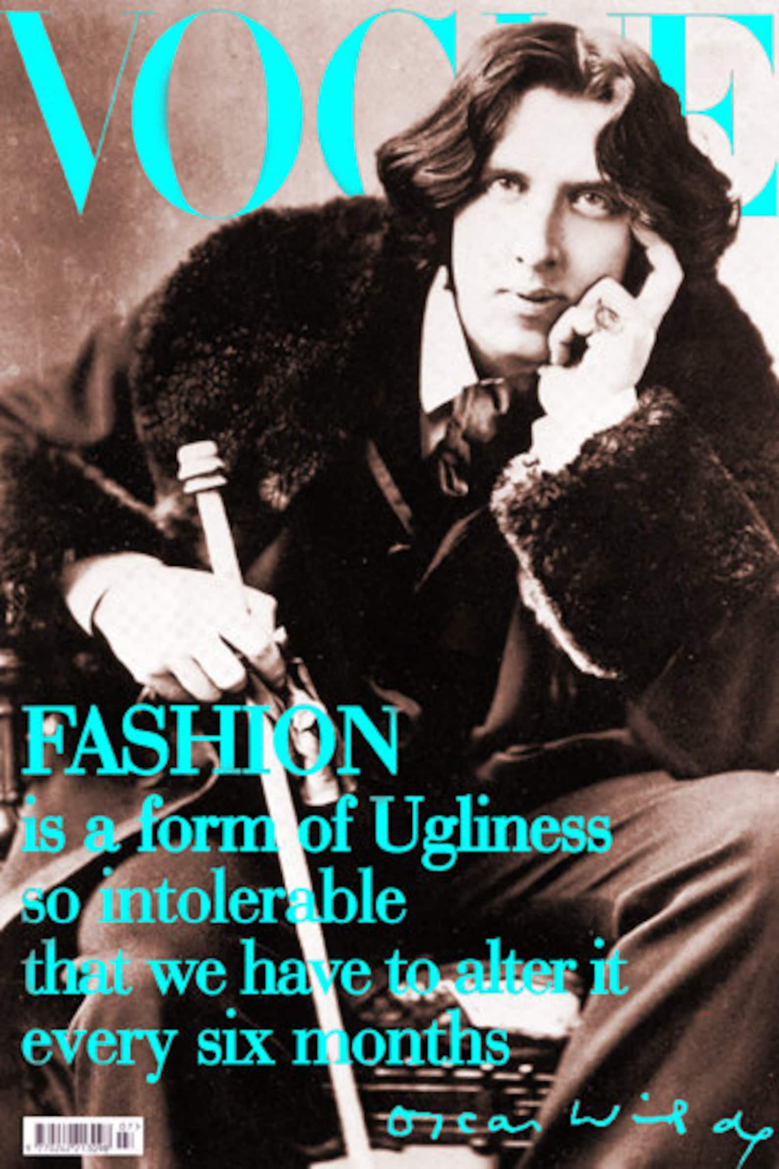 Oscar Wilde Quote Fashion is a Form of Ugliness Fashion Etsy