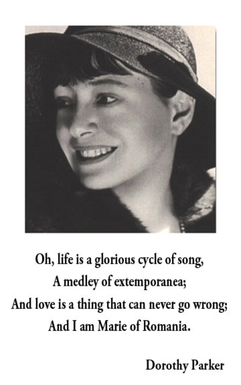 Dorothy Parker Quote Poster Life is a Glorious Cycle of Song | Etsy