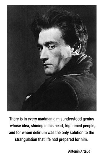 Antonin Artaud Affiche Artaud Citation Il Est Dans Chaque Etsy France