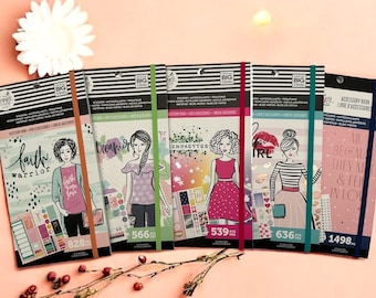 Happy Planner Girl Accessory Book-Faith Warrior/Trendsetter/Glam Girl/Daydreamer/Wedding-Each Comes with Stickers + Sticky Notes + Checklist
