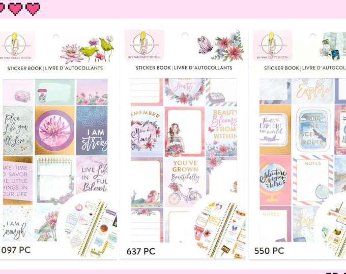 Planners Anonymous Sticker Books by Craft Smithserenity 1097pc/in