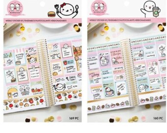 Once More With Love Weekly Sticker Kit - Food/ Cafe - Planning Weekly Spread/Layout Stickers
