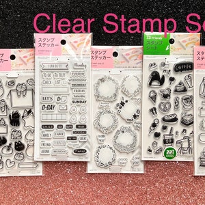Cute Creature Icon and Coffee Stamps for Meal and Daily Planning - 4.5&#39;&#39;x6.5&#39;&#39;
